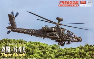FREEDOM F18027 1/48 AH-64E Apache Guardian Attack Helicopter ROCA Tiger Shark - Picture 1 of 7