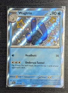 Wugtrio 122/091 - Paldean Fates – Pokémon TCG Baby Shiny Rare NM/M - Picture 1 of 3