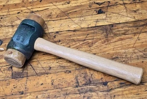 NUEVA Guirnalda Saco Maine No. 4 martillos cabeza maciza mazo cuero crudo caras EE. UU. - Imagen 1 de 6