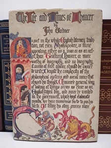 The Life and Times of Chaucer by John Gardner 1977 4th Print Hardcover DJ Book - Picture 1 of 12