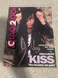 KISS JULY 1992 CIAO 2001 ITALY MAGAZINE PAUL STANLEY REVENGE COVER - Picture 1 of 3