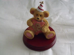 18. Geburtstag Happy Teddybär Ornament Ständer Holzsockel Feiern Party - Bild 1 von 1