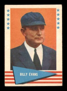 1961 Fleer #22 Billy Evans   EX/EX+ X2639511