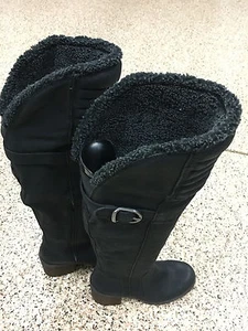 Lucky Brand "Nailee" Black Boots 6 Retail $ 239.99 - Picture 1 of 6