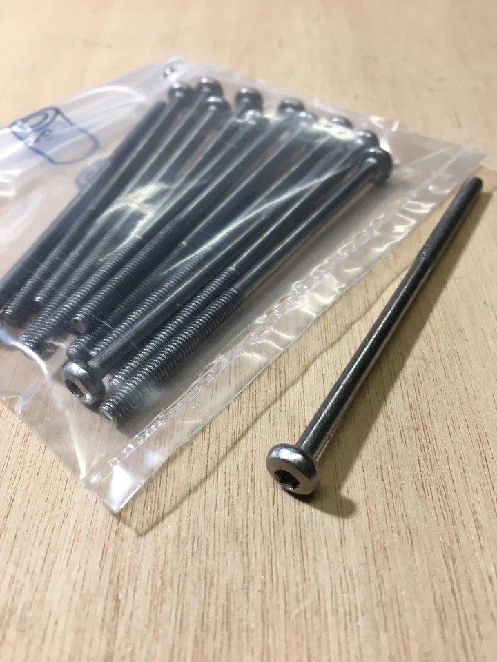 VITE ACCIAIO INOX M4x78 TESTA CILINDRICA BOMBATA IMPRONTE TORX T20  PZ.12 - Immagine 1 di 1