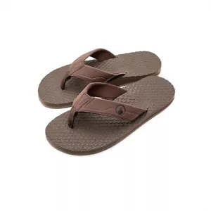 VOLCOM Herren ECO RECLINER 2 Sandalen - BRN - Größe 9 - Neu mit Etikett - Bild 1 von 4