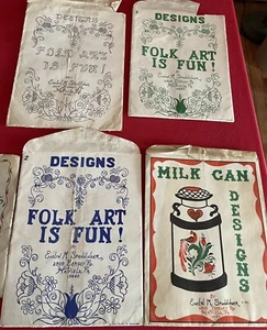 Folk Art Designs Patterns by Renowned PA Artist Evelyn Spanninger Originals - Picture 1 of 13