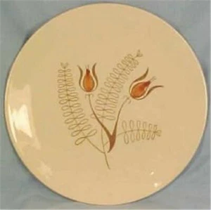 Tanglewood Salad Plate Royal China USA Folk Art Flowers 1950s Vintage Dinnerware - Picture 1 of 3