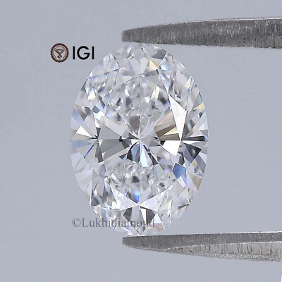 1.61 CT IGI Certified Oval Brilliant Cut White - D Color VS1 Clarity Lab Diamond - Image 1 of 4