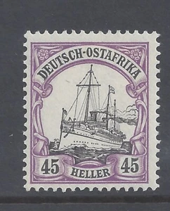 GERMAN EAST AFRICA 1905 45h. BLACK AND VIOLET NO WMK M.H. SG 32a - Picture 1 of 3