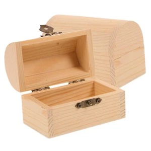 2pcs Pirate Treasure Chest Wooden Box Locking Jewelry Box Pirate Jewelry Mini... - Picture 1 of 9