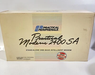 VINTAGE "RARE" SEALED PACKAGE 2400SA Mini Modem Practical Peripherals 2400 SA - Image 1 of 4