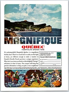 1964 Travel Quebec Magnificent Hospitable Quaint Fishing Villages Vtg Print Ad - Imagen 1 de 1