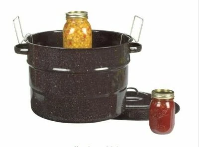 Granite Ware 0707, 21.5 Quart Canner with Jar Rack - Black,  (00707)  FS - Image 1 of 4