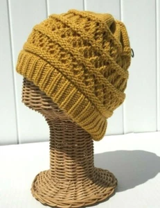 New Kids Chunky Thick Knit Beanie Hat Skull Cap & Plush Lining Stretchy Soft # K - Picture 1 of 5