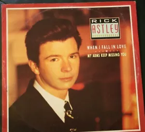 Rick Astley When I fall in Love. My arms keep missing you 12" 45 RCA Victor - Picture 1 of 4