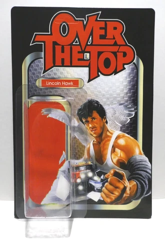 Sylvester Stallone OVER THE TOP custom cardback, blister Vintage Style Cover