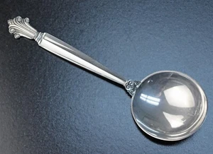 Georg Jensen ACANTHUS Sterling Cream Soup Spoons - Picture 1 of 2