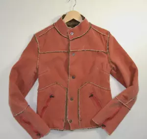 CHAQUETA DE PELUCHE DIESEL SMOOKY-D vintage años 90 RARA talla GRANDE 12 14 marrón boho polar - Imagen 1 de 22