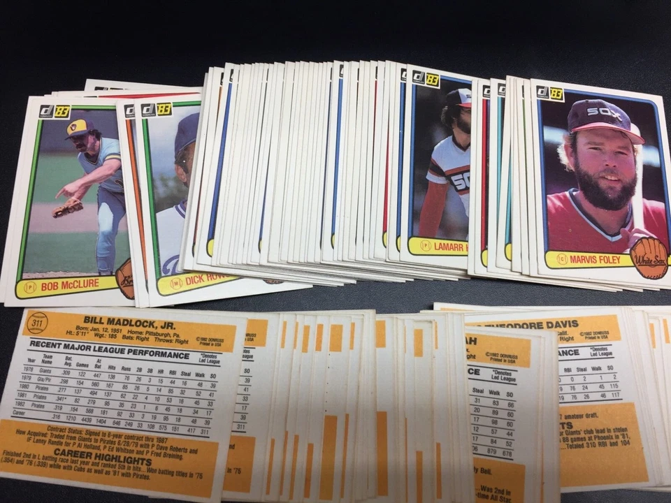 1983 Donruss Baseball Card #400 ~ #652 - You Pick ($2 Minimum Order Required) - Image 1 of 1