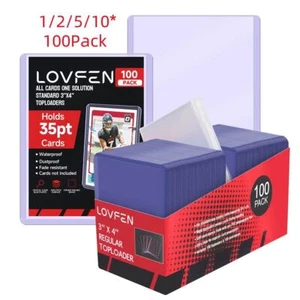 100/500/1000CT Standard 3"x4" Toploaders & Soft Sleeves For 35pt Trading Cards - Picture 1 of 19