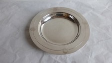 Christofle..Silver plated deep small plate cut. Coupe creuse.Décor de palmette.