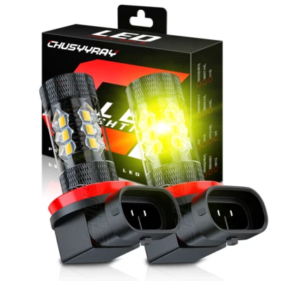 Bombillas antiniebla LED H11 H16 amarillas para Lexus CT ES RX GS 200 250 300 350 450h Foto 1 de 4