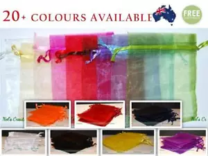 Organza Bags 5 sizes Jewellery Wedding Candy Packaging Beads Gift 100 /50 / 25 - Picture 1 of 74