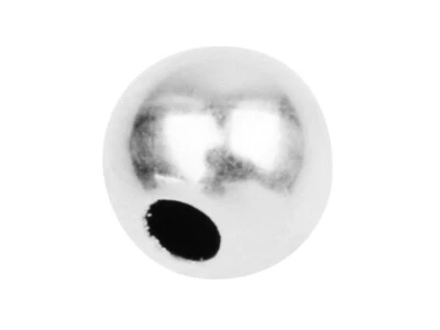 Sterling Silver ROUND SPACER BEADS 2mm, 3mm, 4mm, 5mm, 6mm, 8mm WHOLESALE PRICE - Image 1 of 2
