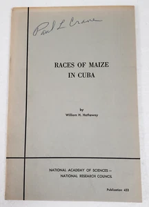 Races of Maize in Cuba Crop Genetics 1957 Government Report Vintage - Foto 1 di 3