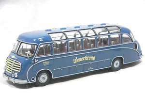 Minichamps Paul's Art Mod 1/43 Setra S8 Bus Blue, Weserkrone Wahrenburg NICE HTF - Picture 1 of 12
