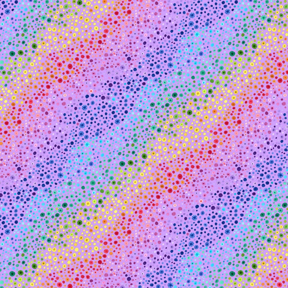 Wilmington Lavender Bubble Up 77635-604 100% Cotton Quilt Fabric  35 " - Image 1 of 1