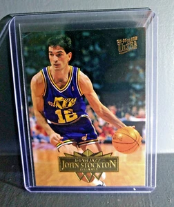 1995-96 John Stockton Fleer Ultra #187 Basketball Card - Picture 1 of 2