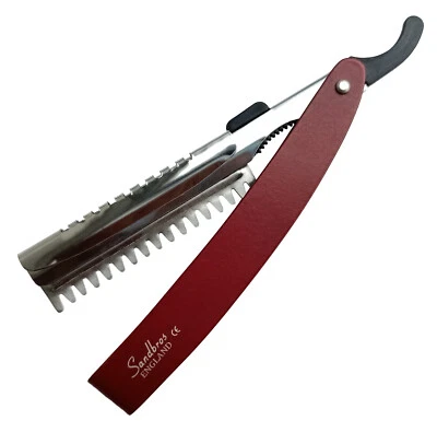 SANDBROS ENGLAND Haarverdünnendes Rasiermesser, Schneiden Rasiermesser Set für Friseure Friseure & Heimanwender