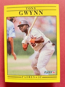 1991 Fleer -TONY GWYNN (HOF) #529, San Diago Padres