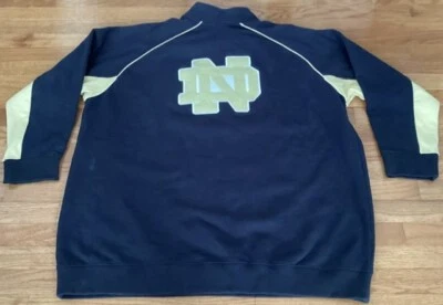 Куртка мужская Notre Dame Fighting Irish Colosseum 4XL синяя и золотистая на молнии тяжелая - Изображение 1 из 4