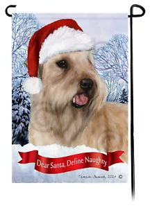 Querido Santa, Define Naughty Garden Flag - Wheaten Terrier 132 - Imagen 1 de 1