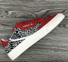 red leopard print adidas trainers