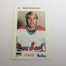 1983-84 Hostess Nova Scotia Voyagers (Vees) Police Brian Skrudland #11