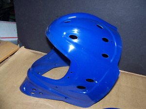 hockey senior goalie mask helmet shell  new blue m301s c32