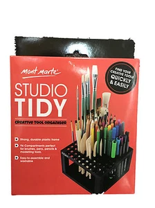Mont Marte Studio Tidy Paint Brush Pencils Holder Organizer Table Organize Art - Picture 1 of 2