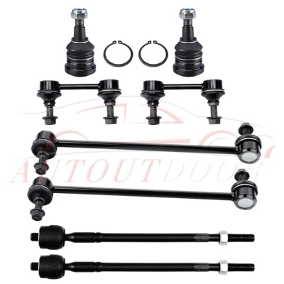 8 Pcs For 2004-2012 Mitsubishi Galant Front & Rear Sway Bars Tie Rods Ball Joint - Image 1 of 4