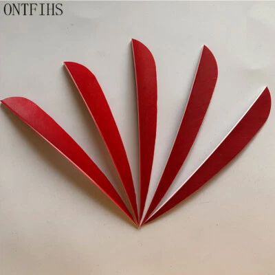 36pcs 5Inch Parabolic Vanes Fletches Fletching Feathers RW - Image 1 of 4