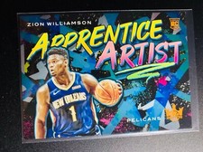 2019-20 Court Kings Apprentice Artists Zion Williamson #9 Rookie RC Citrine /49