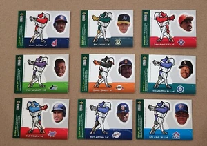1998 MLB Card Lot of 9 Mini Bobbing Head Cards Bonds, Griffey, Gonzalez, + More - Picture 1 of 2