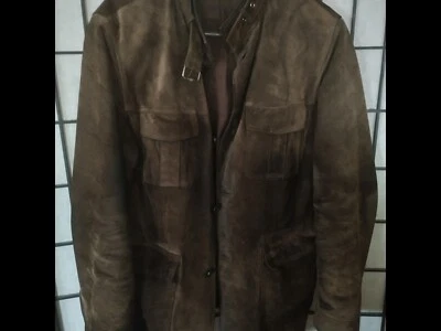 Perry Ellis Men's Leather Jacket, Brown, Large - Image 1 of 3