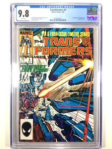 TRANSFORMERS #4 CGC 9.8 - MARVEL COMICS - 1985 HIGH POP GRADE / No Grader Notes! - Picture 1 of 3