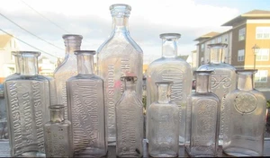 Menge 11 Morristown NJ Apotheke Medizin Flasche Davis Johnson Looney Roy Stiles - Bild 1 von 11