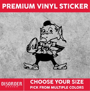 BROWNIE CLEVELND BROWNS [VINYL STICKER]-for WINDOW-LAPTOP-FOLDER-U PICK COLR/SZE - Picture 1 of 6