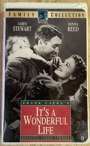 VHS - "It's a Wonderful Life" -Original Uncut 1980-James Stewart & Donna Reed - Picture 1 of 4